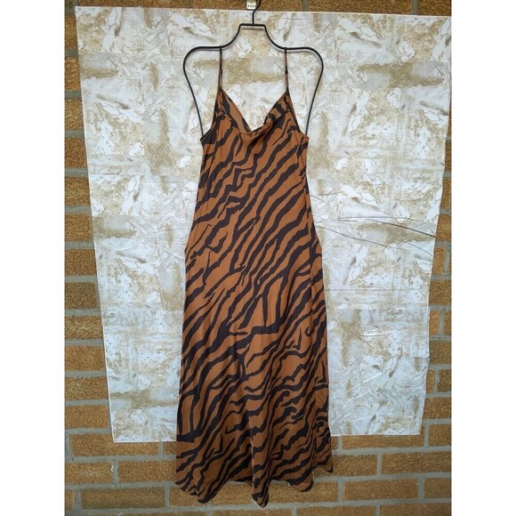 AllSaints animal print slip dress size small - Picture 5 of 12